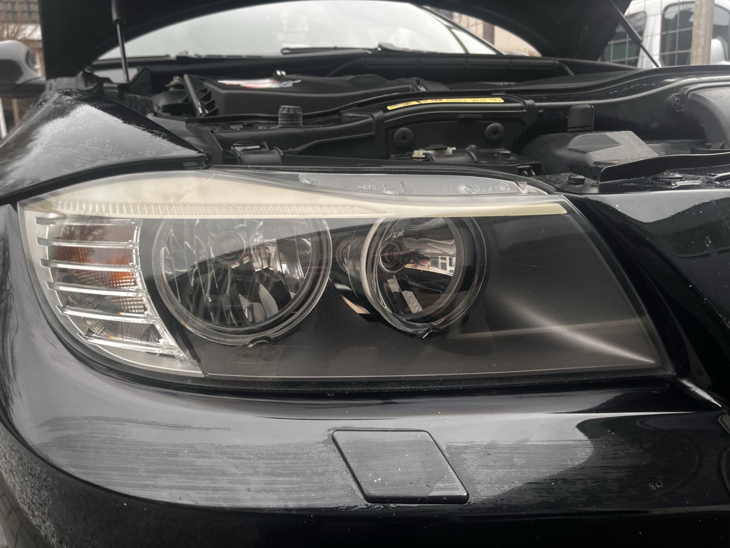 BMW 3-serie koplamp na behandeling